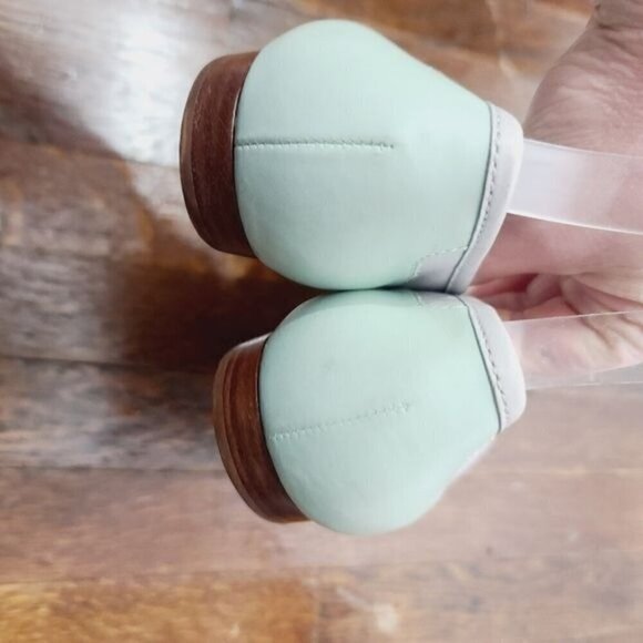 Enzo Angiolini Pastel Green Leather Liberty Loafers 8 M - Picture 6 of 15